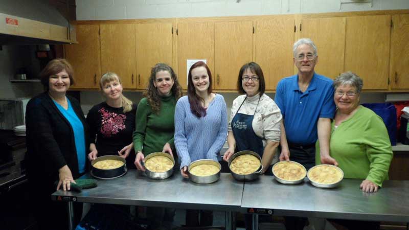 Saturday morning bakers with Alsace apple tart