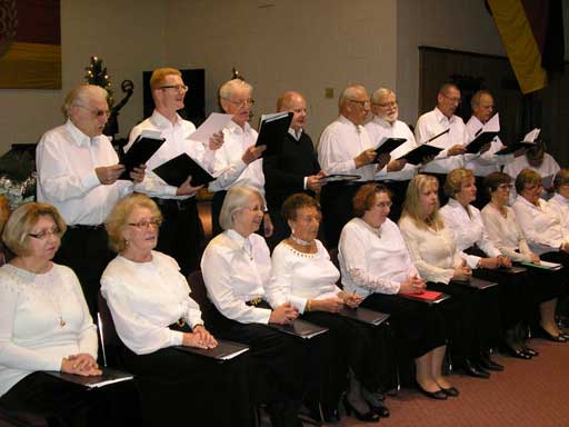 Men's chorus singing