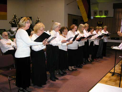 Ladies' chorus in full voice