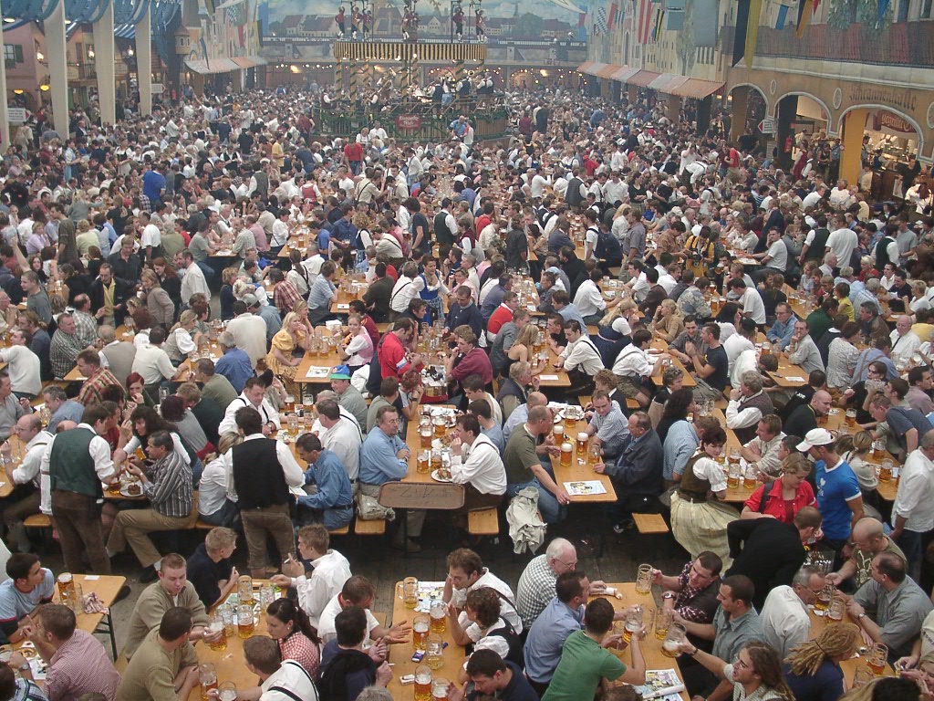 Oktoberfest beer tent
